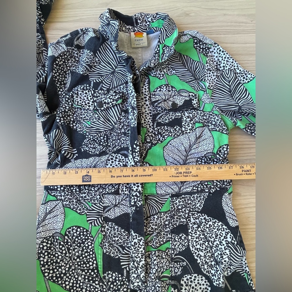 FARM Rio Black and Green Patterned Jumpsuit - Picture 5 of 16
